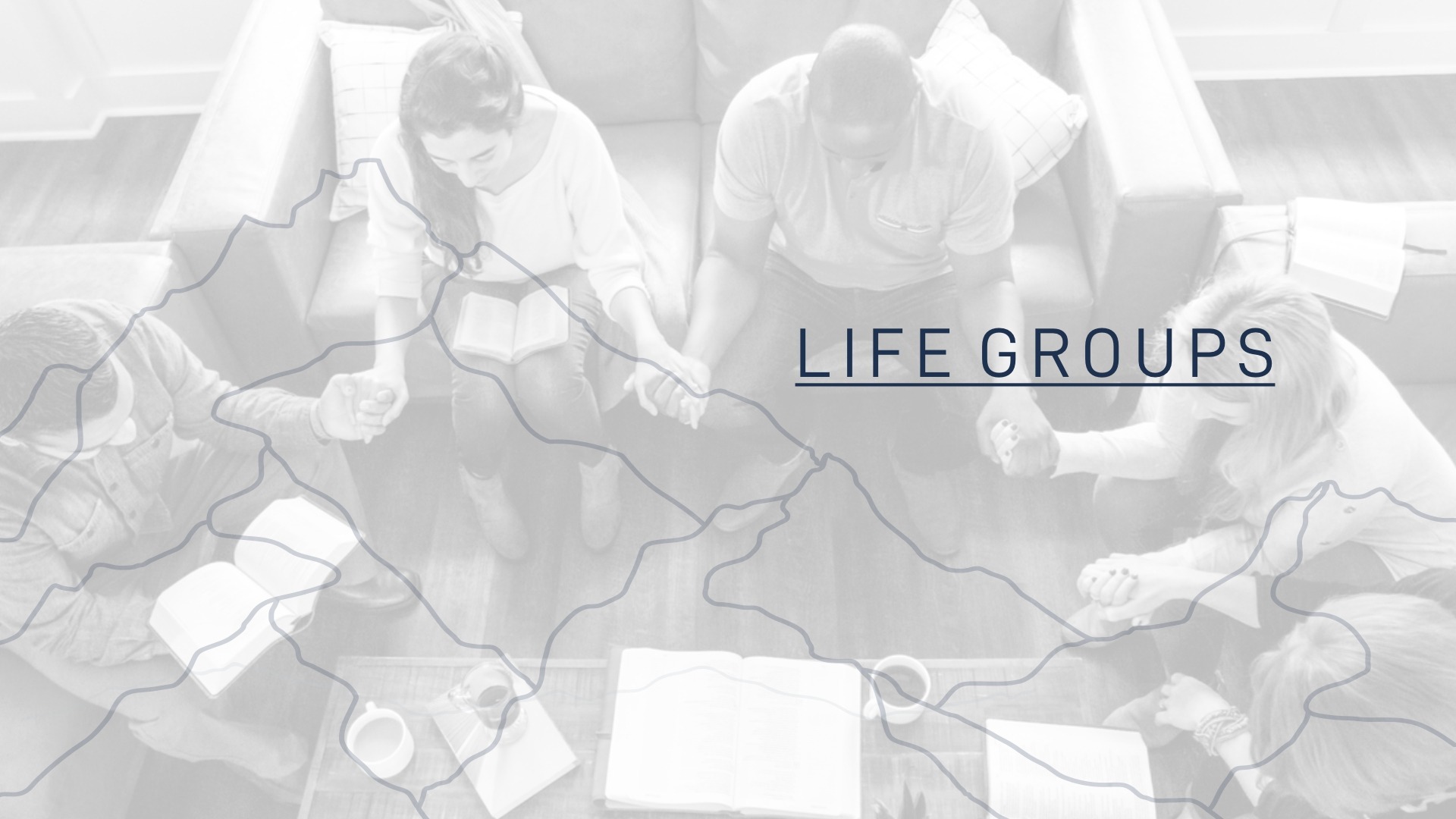 Summer Life Group Labs cover slide with California palm trees filtered in summer colors.