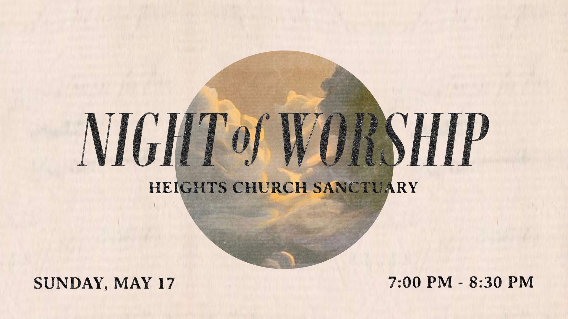 Promotional graphic for Life Groups at Heights Church. Background design includes a group holding hands with their heads bowed and eyes closed holding hands, with Bibles in front of them. Event details read: "Life Group Facilitator Training."