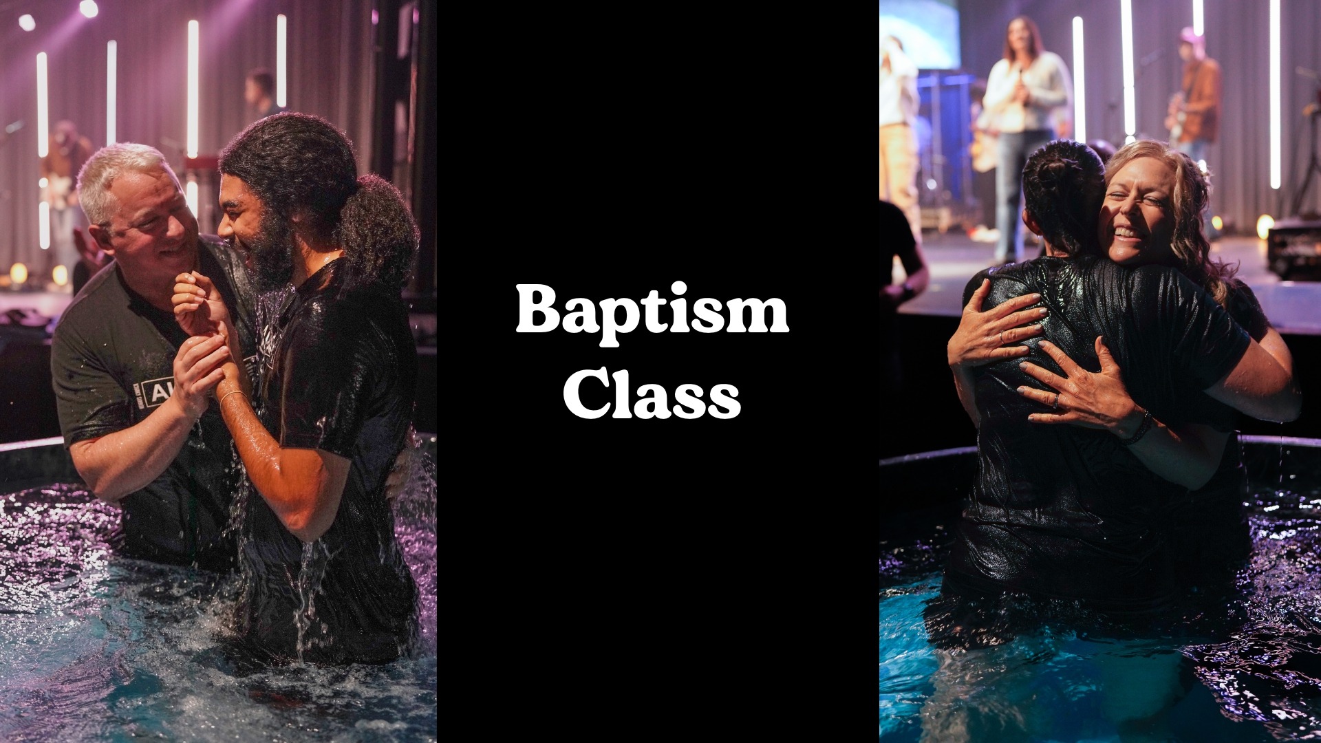 Promotional graphic of Heights Church event titled "From Seats to Serving: Helping People Experience God." Left side of background is group of chairs, right side of graphic is three different group pictures.